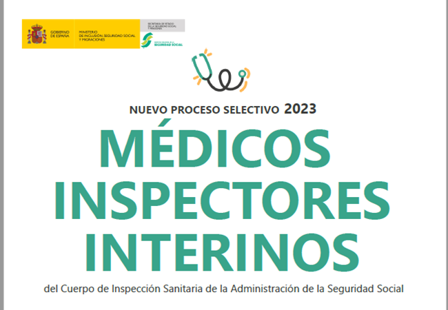 Médicos Inspectores Interinos 144 plazas 2023