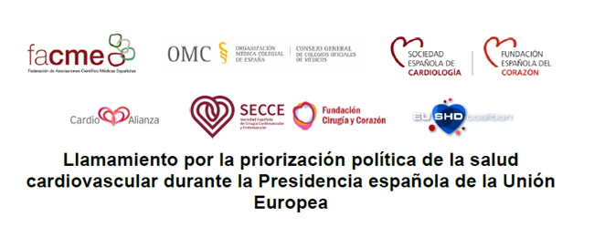 Llamamiento por la priorización política de la salud cardiovascular durante la Presidencia española de la Unión Europea
