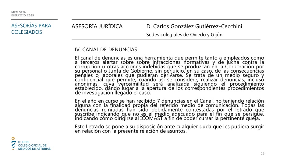 Memoria anual 2025